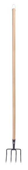 Croc léger de jardin 4 dents manche bois 130 cm