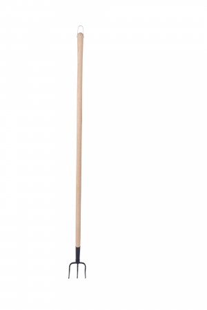 Set De Jardinage 2 Pièces Xforst : Houe Et Croc 4 Dents - Manche En Bois De Hickory 40cm, Tête En Acier Forgé - Pour Désherbage Et Aération