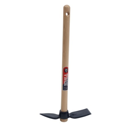 Serfouette forgée panne et langue de 21 cm manche bois