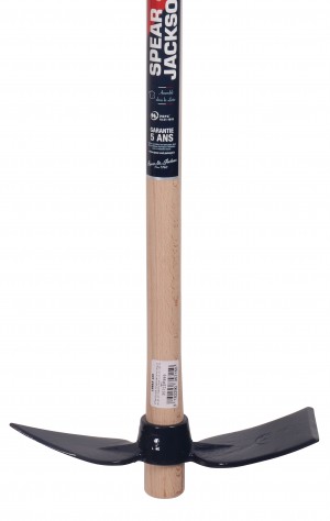 Serfouette forgée panne et langue de 26 cm manche bois 110 cm