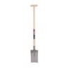 Louchet poli nord de 28 cm manche bois béquille