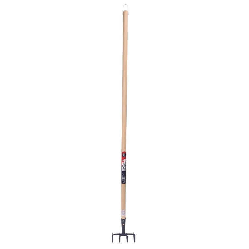 Croc léger de jardin 4 dents manche bois 130 cm