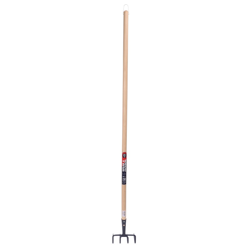 Croc léger de jardin 4 dents manche bois 150 cm