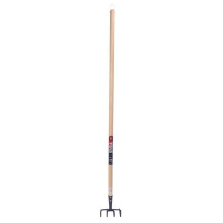 Croc léger de jardin 4 dents manche bois 130 cm