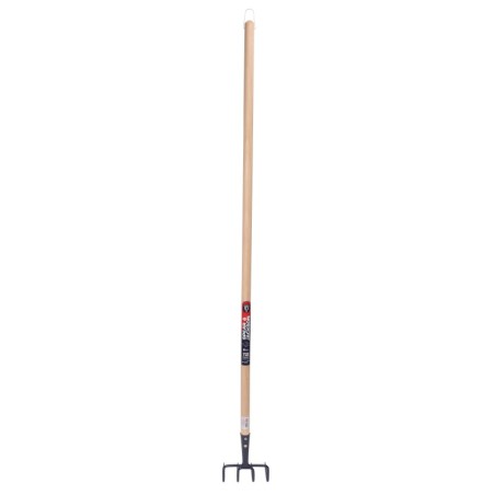 Croc léger de jardin 4 dents manche bois 150 cm