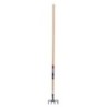 Croc léger de jardin 4 dents manche bois 150 cm