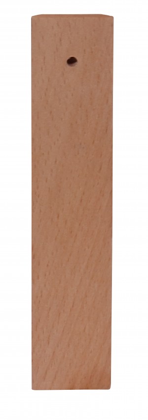 Thermomètre bois acajou doré 18 cm