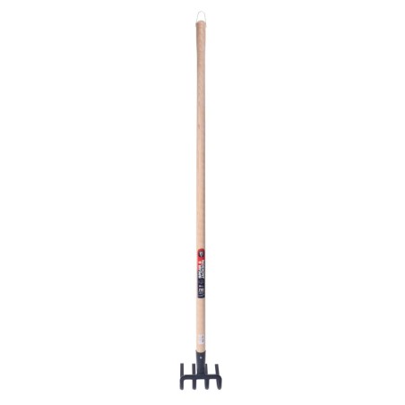 Croc à bêcher à douille 4 dents de 18 cm manche bois 135 cm