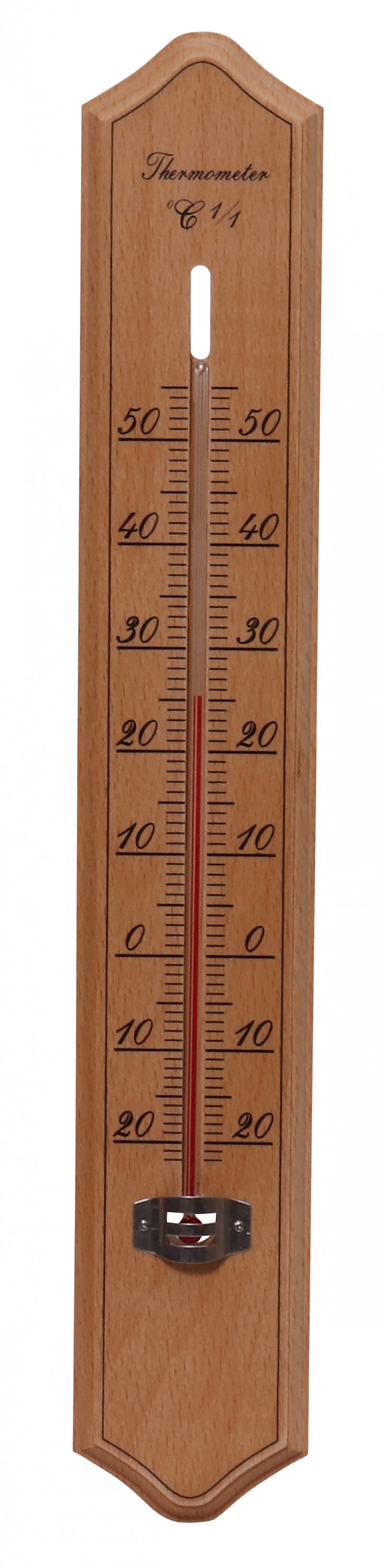 Thermomètre bois grand modèle 40 cm