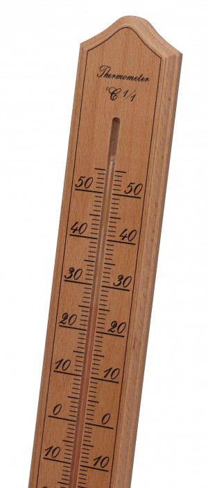 Thermomètre bois grand modèle 40 cm