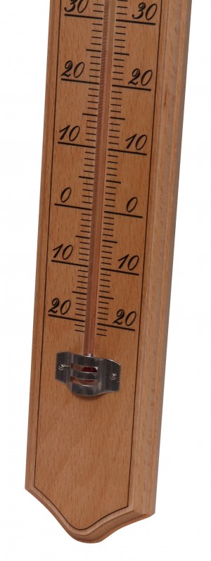 Thermomètre bois grand modèle 40 cm