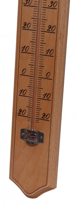 Thermomètre bois grand modèle 40 cm