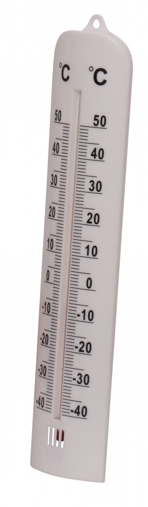 Thermomètre plastique blanc 28 cm