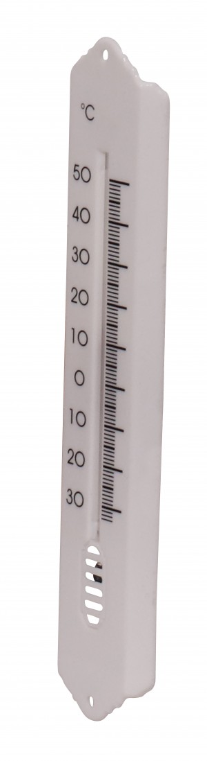 Thermomètre plastique blanc 20 cm