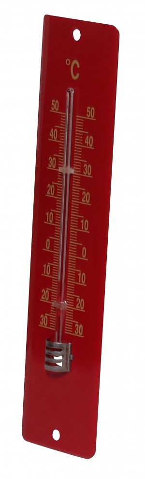 Thermomètre métal 20 cm déco cranberry