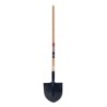 Pelle ronde de 29 cm manche bois 110 cm