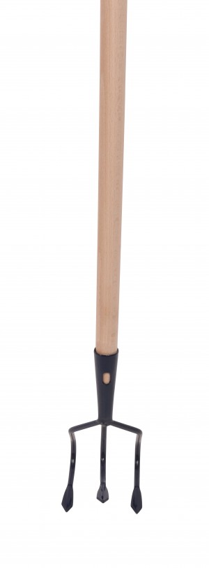 Griffe 3 dents spatulées manche bois 130 cm