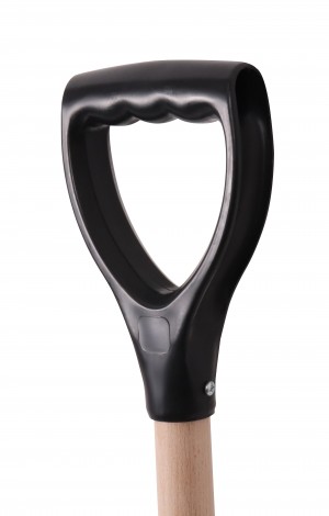 Pelle de bord 21 cm manche bois & poignée plastique
