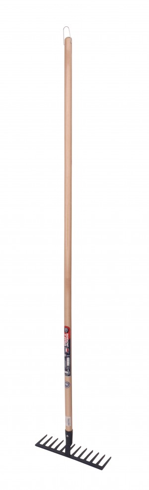 Râteau forgé 12 dents droites manche bois 150 cm