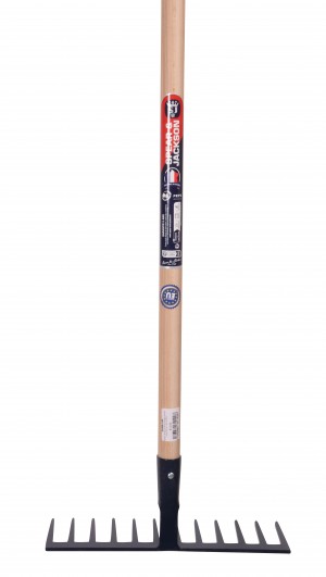 Râteau forgé 12 dents droites manche bois 150 cm