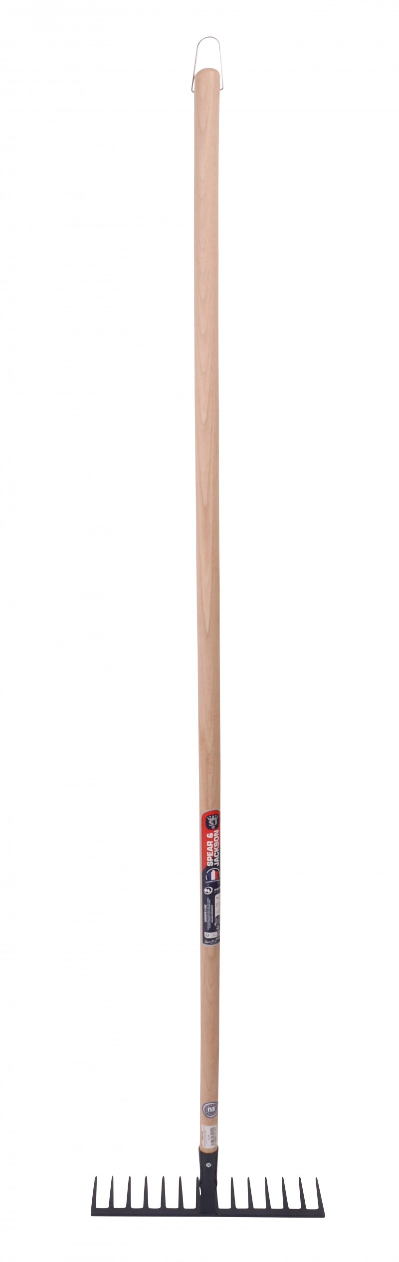 Râteau forgé 14 dents droites manche bois 150 cm