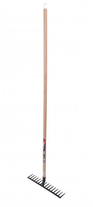 Râteau forgé 16 dents droites manche bois 150 cm