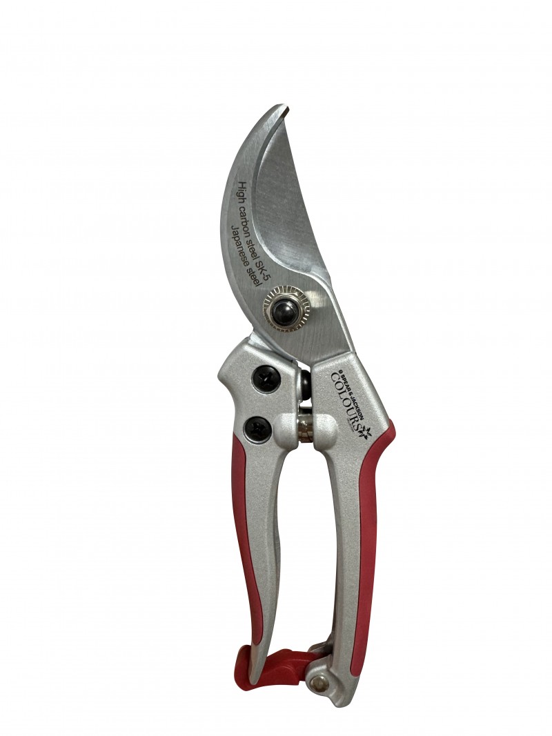 Sécateur bimatière de 18 cm colours rouge framboise