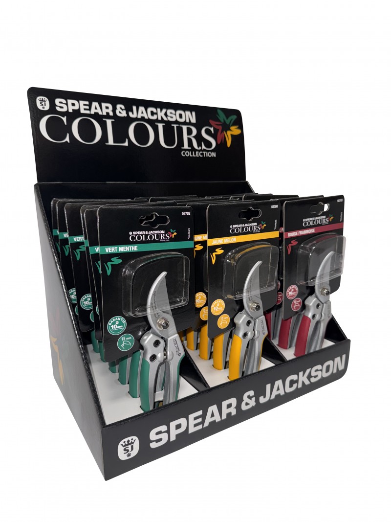 Box de 18 sécateurs colours