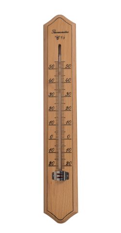 Thermomètre bois grand modèle 40 cm
